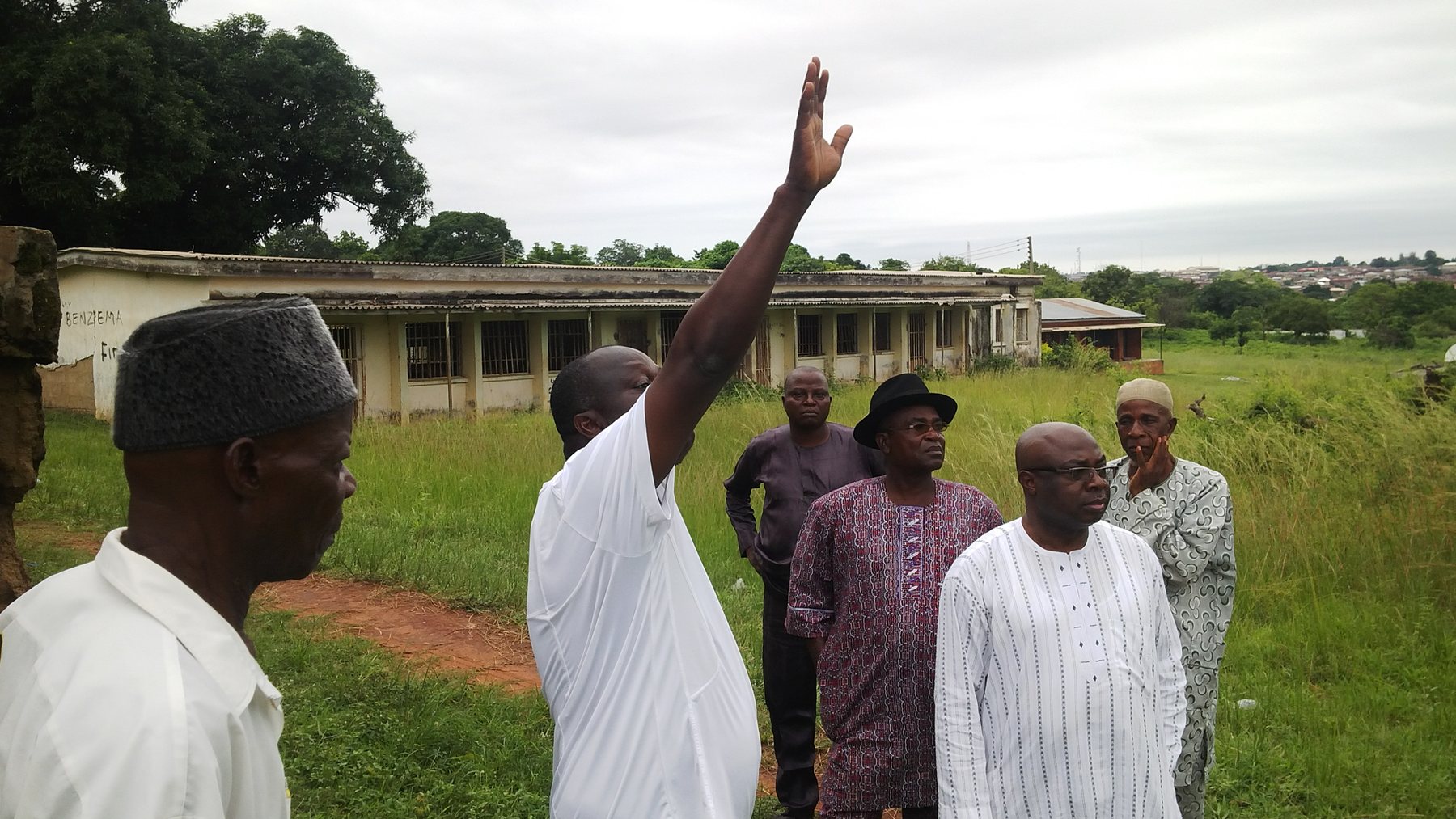 Community members visiting a local development setting.