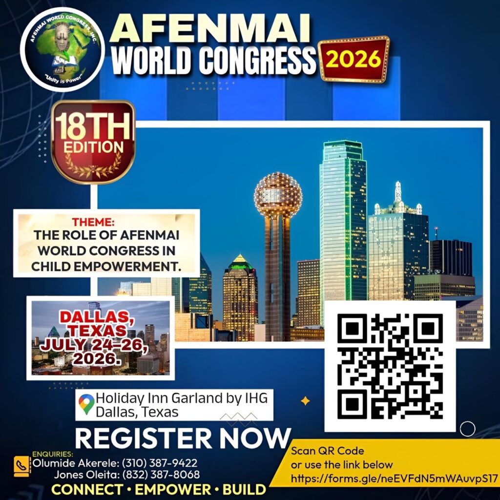 Afenmai World Congress 2026 convention registration flyer